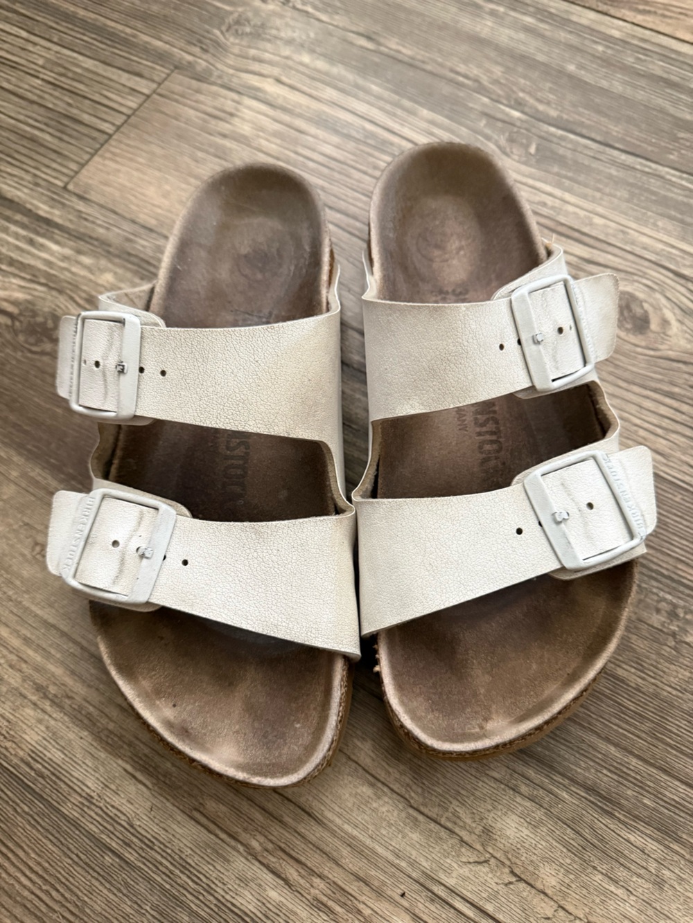Birkenstock Arizona White Sandals
